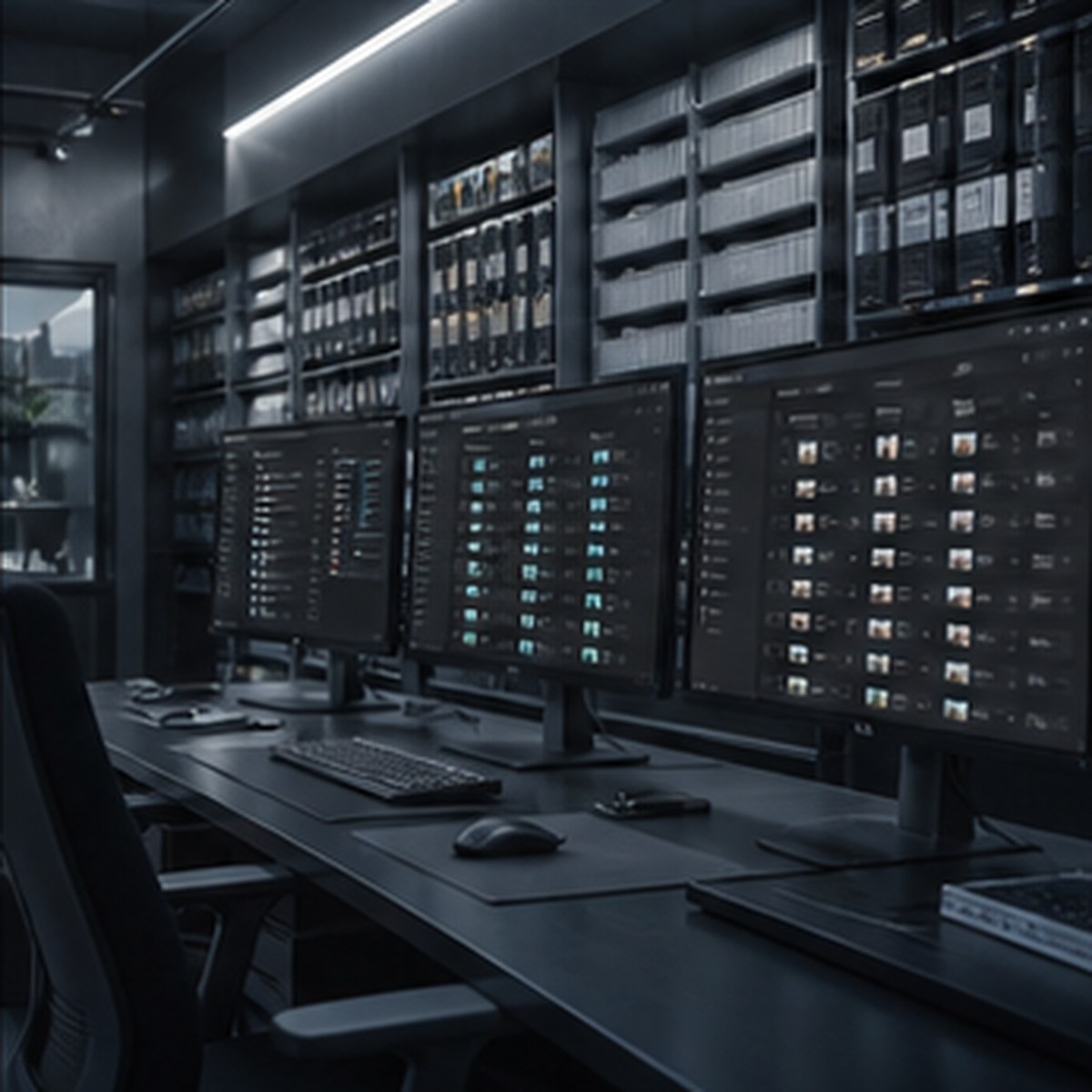 Editors reviewing project standards inside a post-production suite